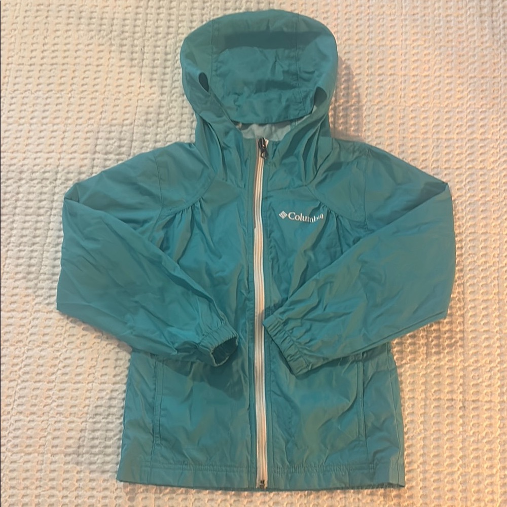 Columbia Girls Switchback II Hooded Jacket, size 6/6x, color Geyser